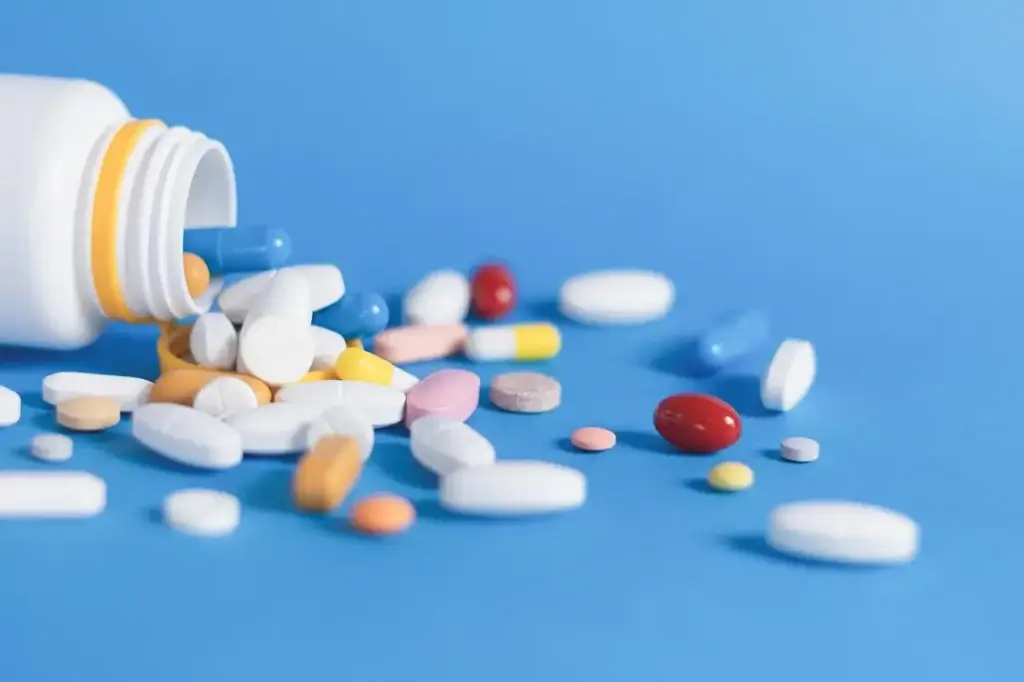 medicines on a drug store